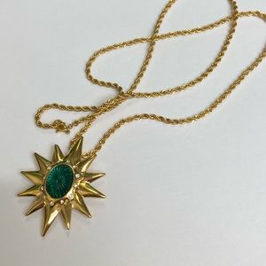 Made in Mexico gold tone star pendant necklace